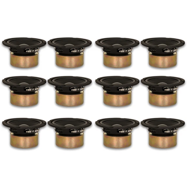 12 Goldwood Sound GW-5028/S Shielded 5.25" Woofers 130 Watt each 8ohm Speakers