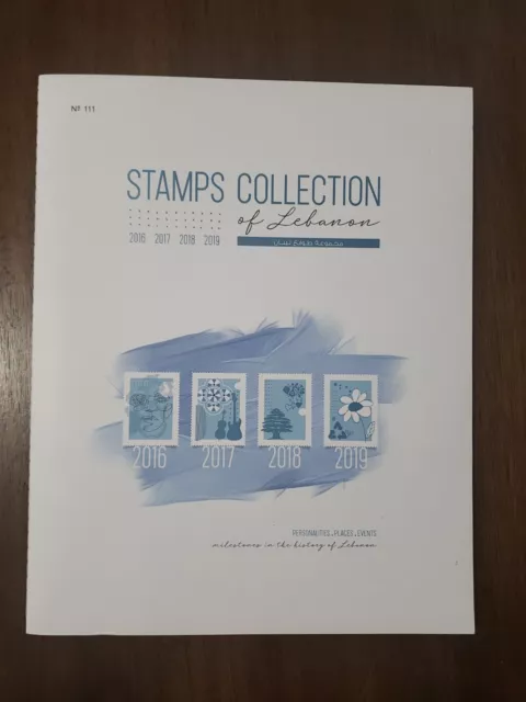 Lebanon Stamp Collection Four Years From 2016 to 2019 Folder Incl. Flora Sheet