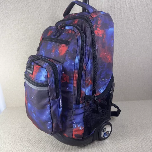 J World New York Sunrise Rolling Backpack 18 Inch, Galaxy GR8 Condition