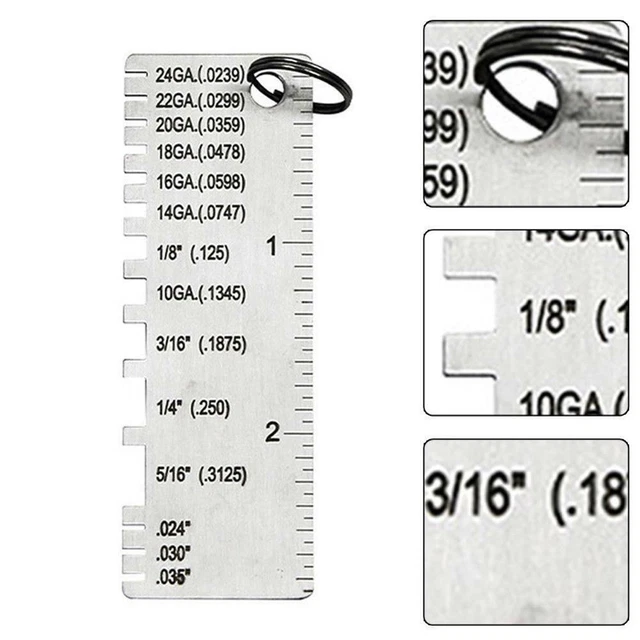 WIRE GAUGE THICKNESS Measuring Tool Wire/Sheet Metal Gage P Measurement