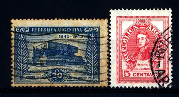 ARGENTINA - 1945-1948 - Centenario della morte di Bernardino Rivadavia General S