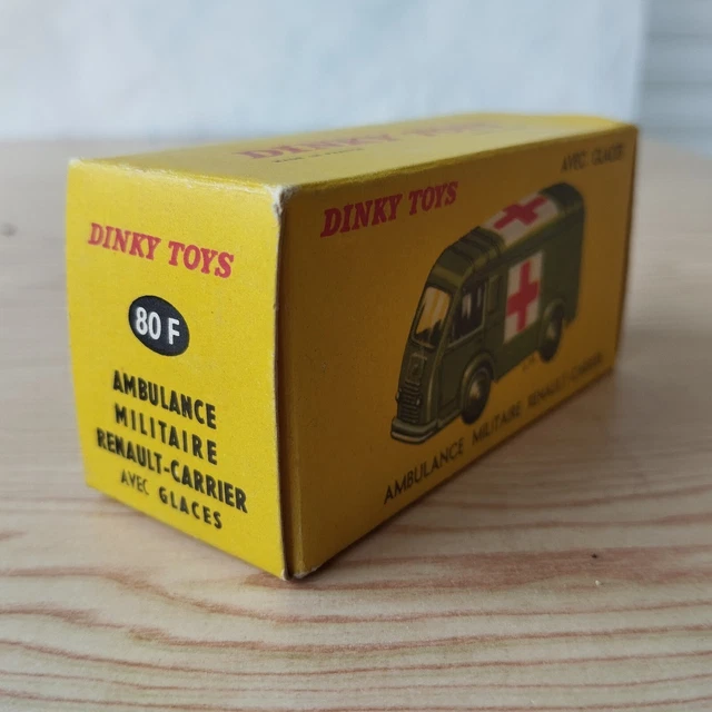 Dinky Toys 80F Ambulance Militaire Renault Carrier - Boîte D'origine MIB
