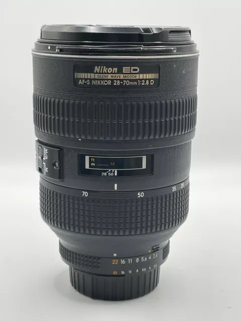 NIKON AF-S 28-70mm 1:2.8 D ED LENS - NIKKOR AFS 28-70 mm f/2.8D - BELOW-AVERAGE