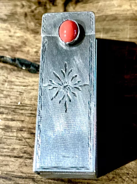 Portarossetto Antico In Argento 800/1000 Vintage Made In Italy