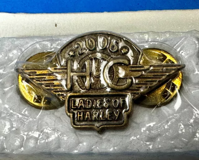 2006 NOS Ladies of Harley Davidson Owners Group HOG NOS Pin for Jacket or Vest