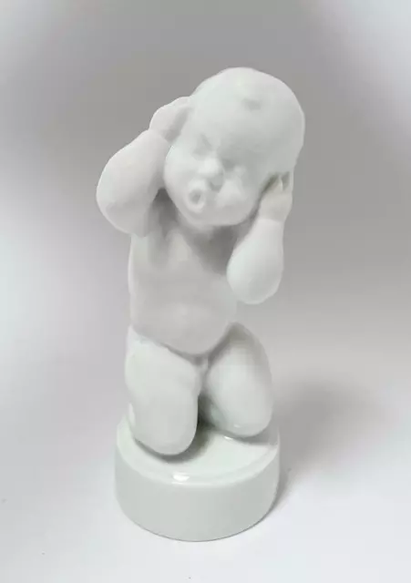 Bing & Grondahl Porcelain Nude Boy With Earache Figurine Svend Lindhart 2209