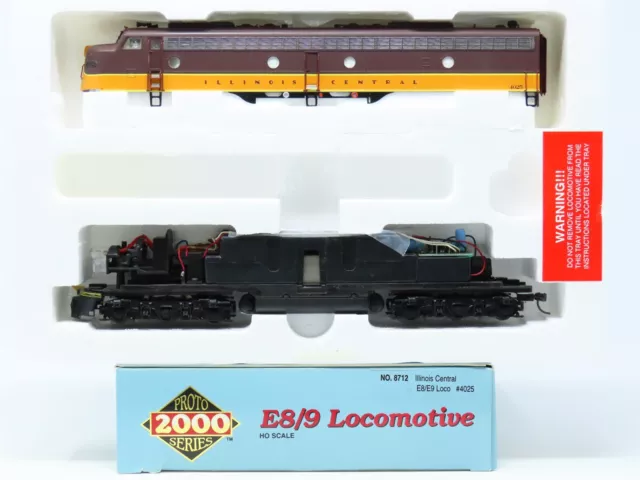 HO Scale Proto 2000 8712 IC Illinois Central EMD E8/9A Diesel Locomotive #4025