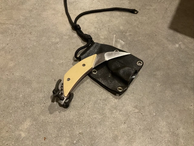 Hawg Curved Fixed Blade Knife With Custom Sheath