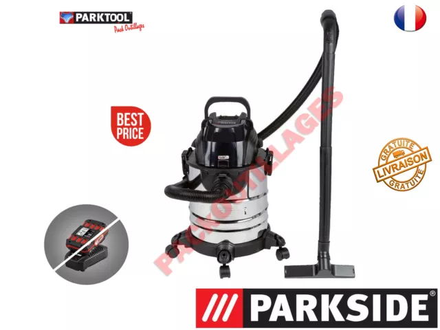 PARKSIDE® Aspirateur à sec et humide sans fil »PWDA 20-Li A1«, 20 V SS BAT&Charg