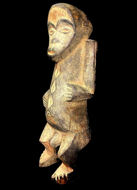 African Figure Kabeja statues ritual manipulations, a superb patina -6664