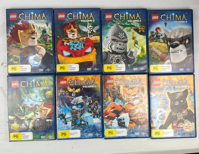 LEGO - Legends Of Chima : Vol 1 -8  (DVD, 2013) Complete Series
