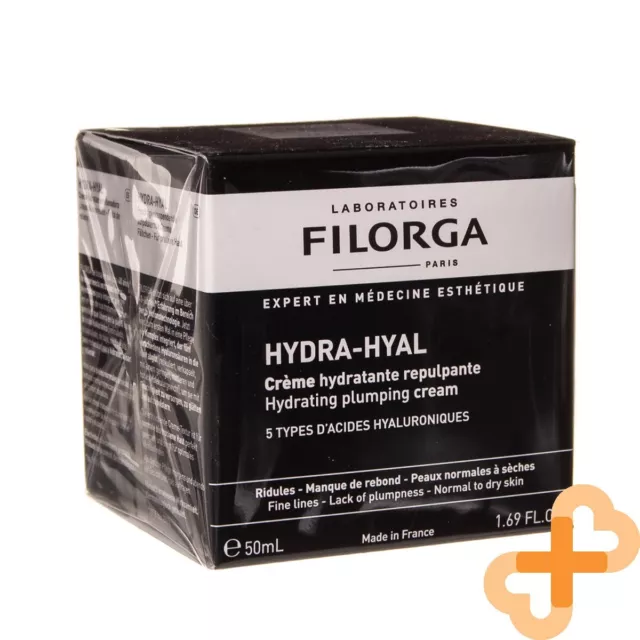 Filorga Hydra-Hyal Crema Hidratante Facial Deshidratado Piel 50ML Ampliación