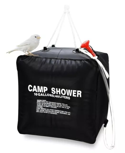 20L/40L Solar Camp Shower Bag Outdoor Natural Heated Water Portable Camping 3