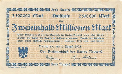 2 Millions Mark P BST Crefeld / Krefeld Fonds D'Urgence Ville Bst 