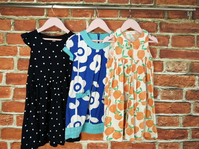 Girls Bundle Age 4-5 Years Boden M&S H&M Summer Dress Floral Fruit Kids 110Cm