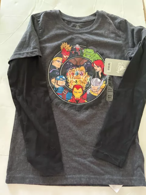 Boy's Marvel/Disney T Shirt Long Sleeve Size 7/8 M NWT