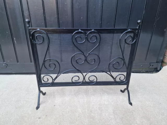 Cast Iron And Metal Decorative Fire Screen