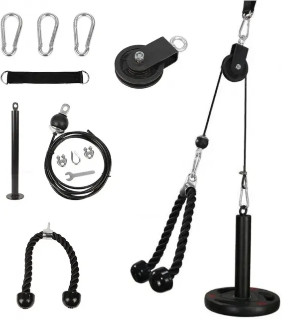 CELLTEK Cable Pulley System, LAT Pull Down System Gym Fitness DIY...