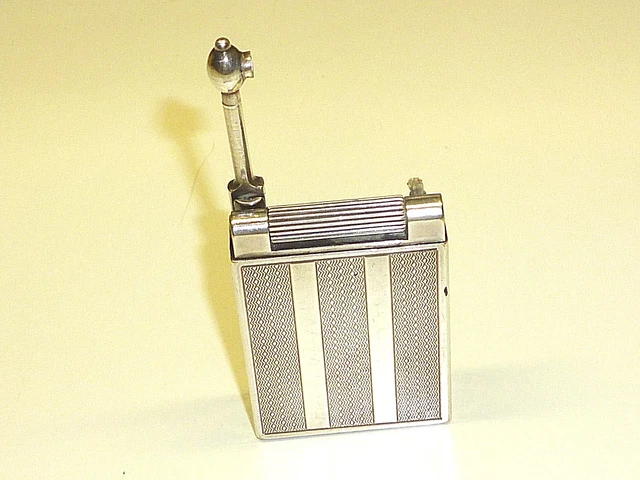 Briquet Ancien Feurex Paris En Laiton - Modèle De Poche à Essence Circa 1930 - Vintage Français - Occasion 'dans Son Jus'