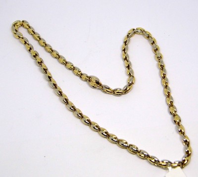 CHIMENTO CHIMENTO collana oro bianco giallo 18KT cm 43 gold chain 黄金链 Gelbgold-Ket 