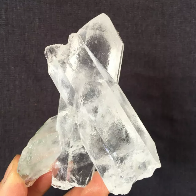 230G Natural White crystal Clear Quartz Cluster Crystal Specimen mineral  F224