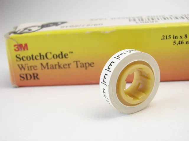 NEW 3M ScotchCode SDR-E Wire Marker Tape Refill Roll "E" (t64)