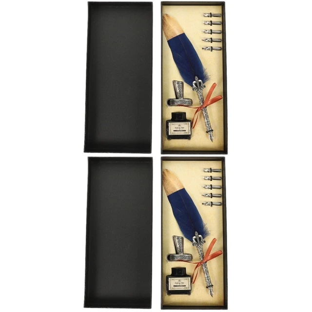 2 Sets Edelstahlspitzen Studentenbriefpapier Geschenk Die Bürogeschenke