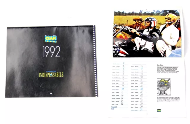Ciak Calendario 1992 Cinema Cult Necessario Indispensabili TV Sorrisi e Canzoni
