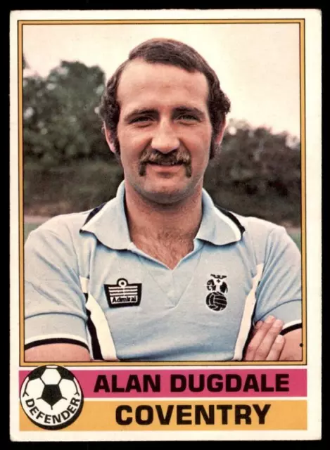 Topps Football Red 1977 (B1) Alan Dugdale Coventry City Nr. 88