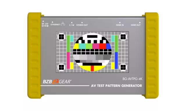 BZBGEAR 1080P/4K HDMI2.0 18Gbps Video Test Pattern Generator/Tester and Analyzer