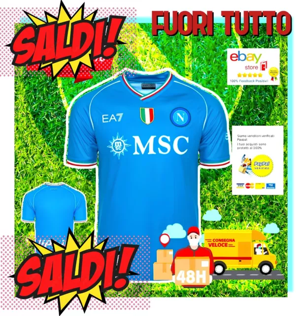 Maglia Ssc Napoli 2023/2024 Ufficiale Versione Replica Personalizzabile