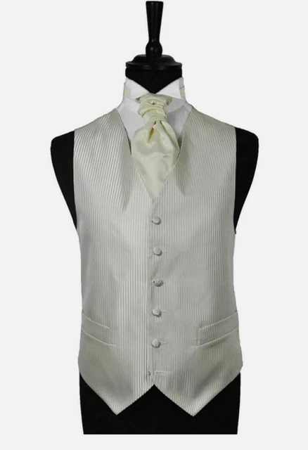 Gilet formale da uomo ragazzo avorio matrimonio sera gilet formale top elegante abito elegante