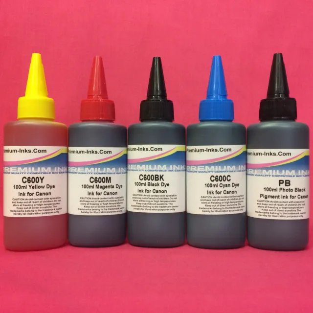 Botella De Recarga De Tinta De Tinte Pigmento 5 Para Canon Pixma Mg 6850 Mg 6851 Mg 6852 Mg 6853