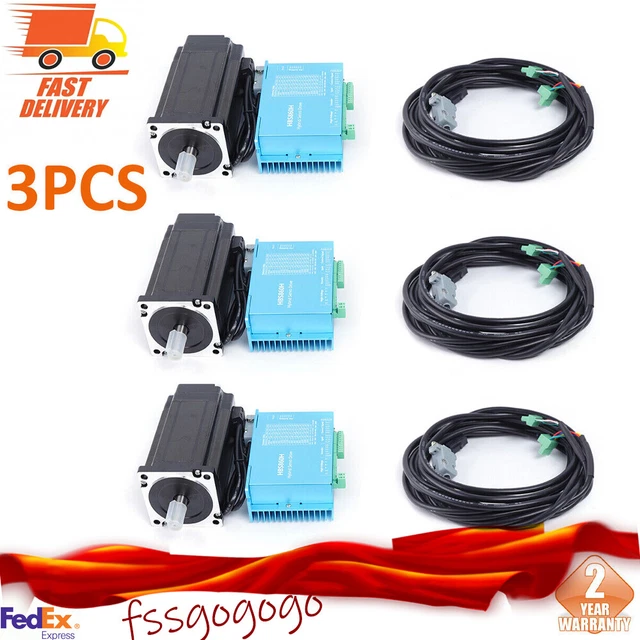 3AXIS 12NM STEPPERONLINE Closed Loop Stepper Motor Nema 34 HBS86H Servo ...