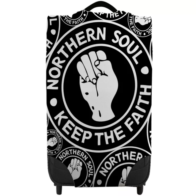 All Over Northern Soul Black Caseskinz Suitcase Cover *SUITCASE NOT INCLUDED*