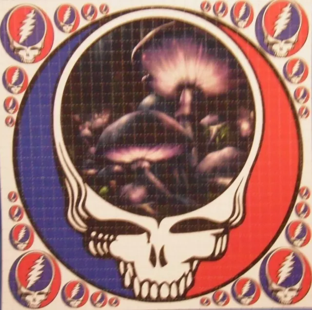 GRATEFUL DEAD STEAL YOUR FACE MUSHROOM BLOTTER ART 70S Jerry Garcia Greatful