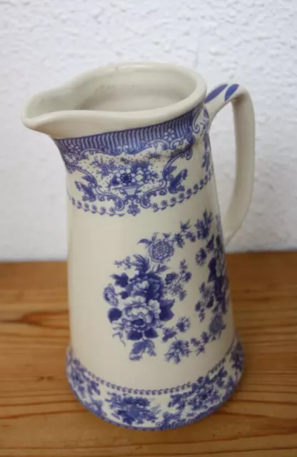 ancien PICHET décor floral bleu et blanc faience Ballyporeen- Irlande -