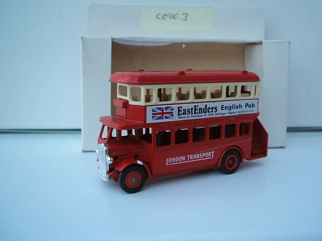 Lledo LP15 D/D AEC Regent Bus London Transport East Enders English Pub Belgium