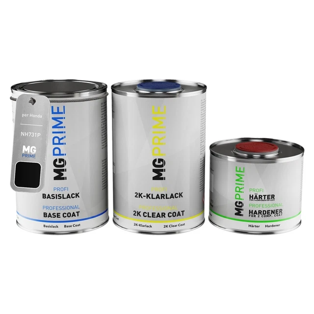 Vernice per auto Kit barattolo per Honda NH731P Crystal Black Pearl 2,5L