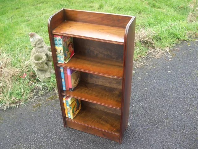 Vintage oak bookcase, 1930s Deco era, neat and practical, fast economy post