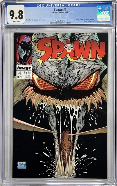 CGC 9.8 SPAWN #4 Todd McFarlane Image Comics 1992 Violator cover