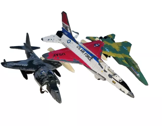 Maisto Jet LOT OF 3 Streak Eagle F-15 Diecast Fighter  Model Airplane 5"