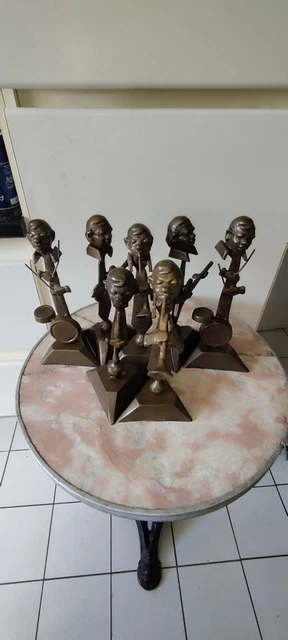 Lot De 2 Bas-reliefs Art Déco 'L'orchestre Et La Danse' - Frères Martel Argenté - Neuf