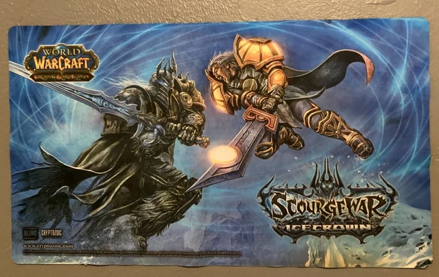 World Of Warcraft TCG Scourgewar Icecrown Playmat USED Trading Card Game