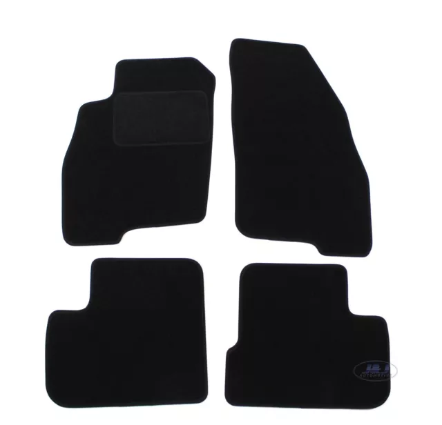 TAPIS DE SOL NOIR VELOURS SUR MESURE pour FIAT PUNTO GRANDE 2005-2018  4 pcs