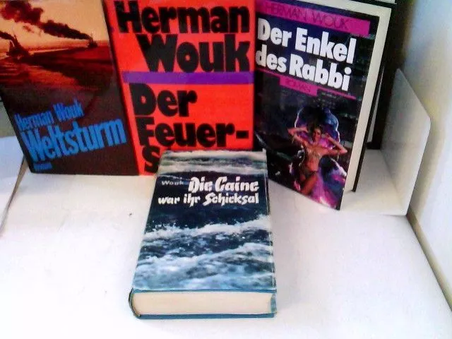 Konvolut bestehend aus 4 Bänden, zum Thema: Hermann Wouk Romane. Wouk, Hermann: