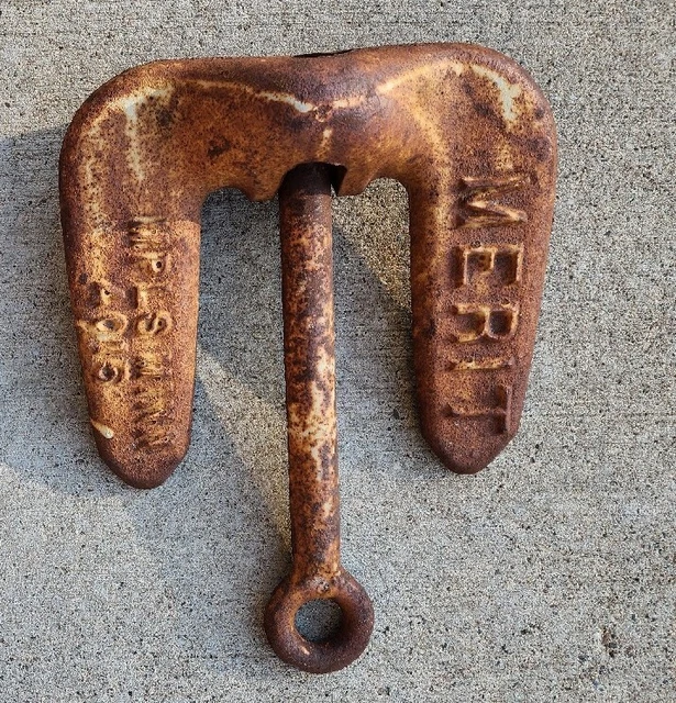 Vintage 4015 Merit Boat Anchor Minneapolis minnesota Antique original Patina