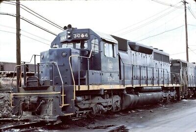Central RR Of New Jersey (CNJ) - SD40 - #3064 - Original 35mm Slide