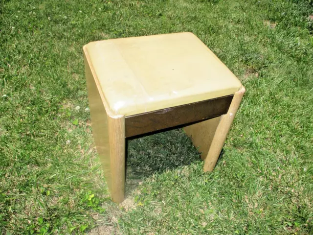 Singer Sewing Machine Cabinet Solid Sided Bench - Mid Century Blonde