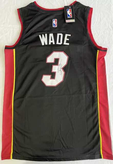 Dwyane Wade Miami Heat Rare Hand Signed Autographed Jersey VSA COA